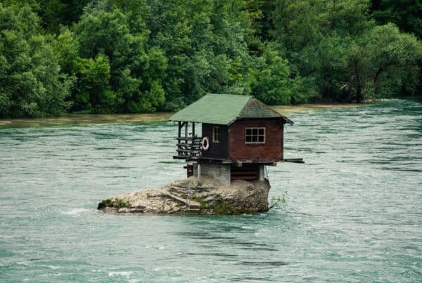 Serbia river house